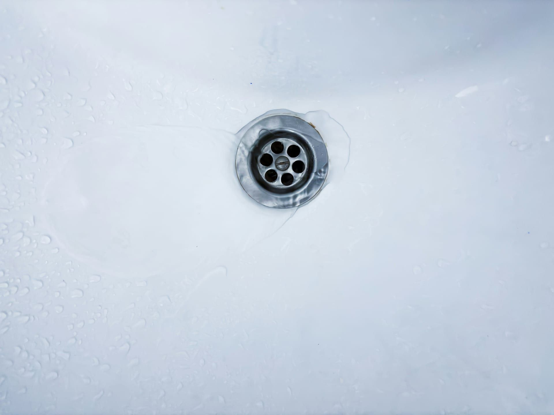 A slow-draining sink in a home on a septic system